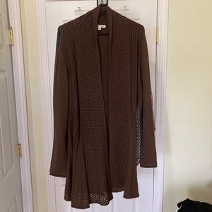 ❤️Long Dark Brown Sweater/Duster.  Size XL